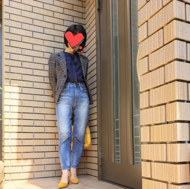 ユニクロ×イネス　コラボ完売品　ツイードジャケット　パンツ　上下 ユニクロ万能アンクルパンツと春ツイードで大人のお仕事スタイル
