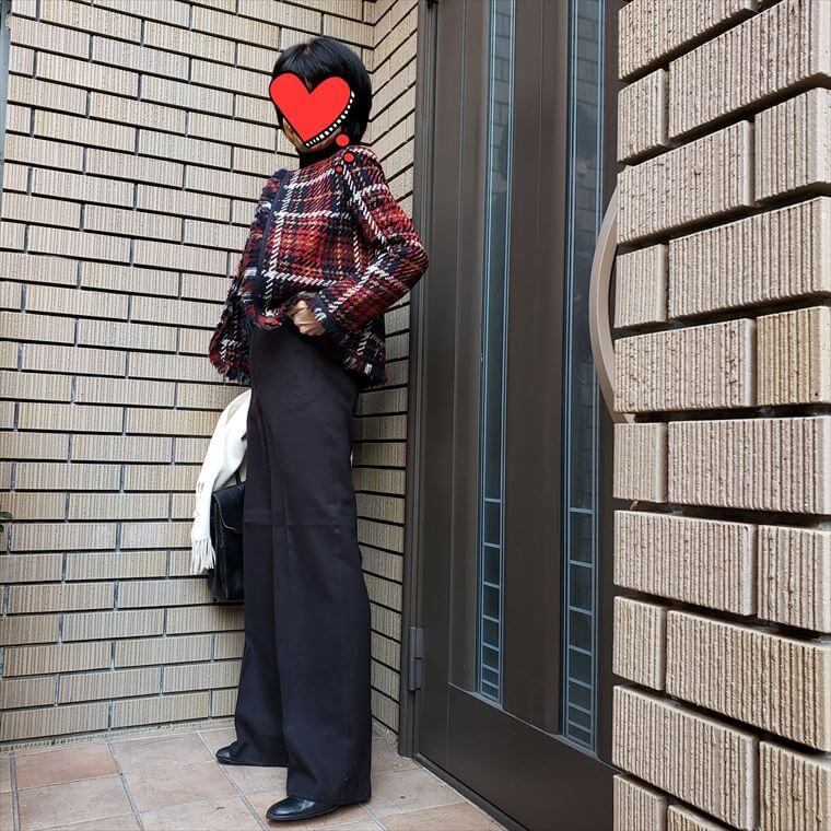 ツイードスーツのジャケットだけ活用してみた 断捨離お悩み中 今日は何着る Workingアラカンのリアルコーデ