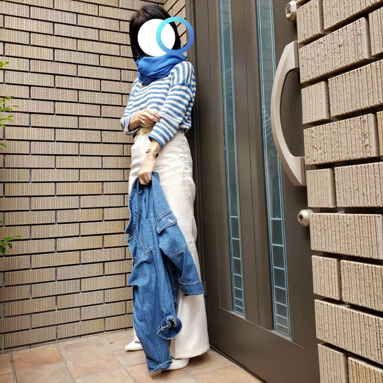 プチプラ服もこの配色でおしゃれ見え 青 白で誰でも即爽やか 今日は何着る Workingアラカンのリアルコーデ