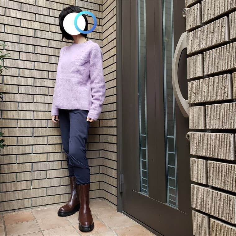 頭も仕事場もお片付け の日のジョガーパンツとミドル丈ブーツ 今日は何着る Workingアラカンのリアルコーデ