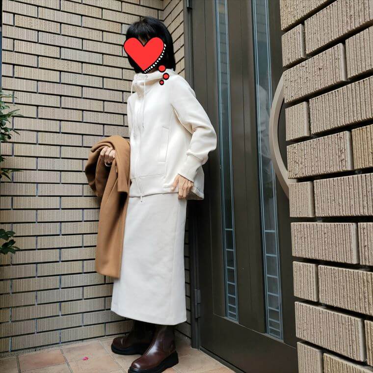 60代の仕事服】ユニクロ＋Ｊのドライスウェットフルジップパーカーに ...